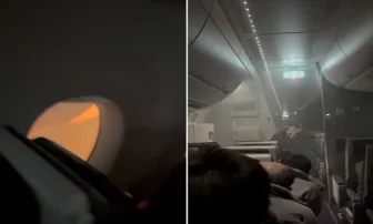 Wideo pokazuje wnętrze samolotu Japan Airlines, który stanął w płomieniach po zderzeniu z samolotem straży przybrzeżnej [WIDEO]